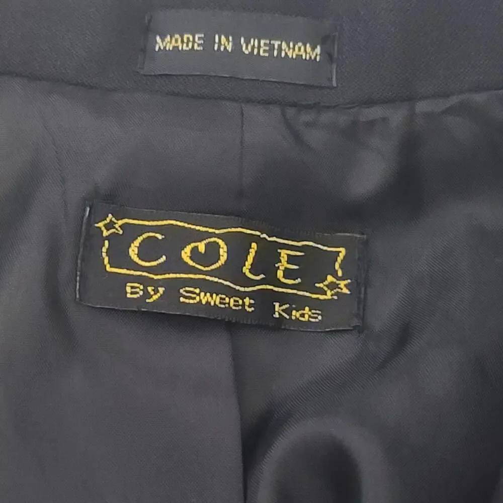Cole by Sweet Kids boys Husky blazer black size 14H Formal Wedding Event Party